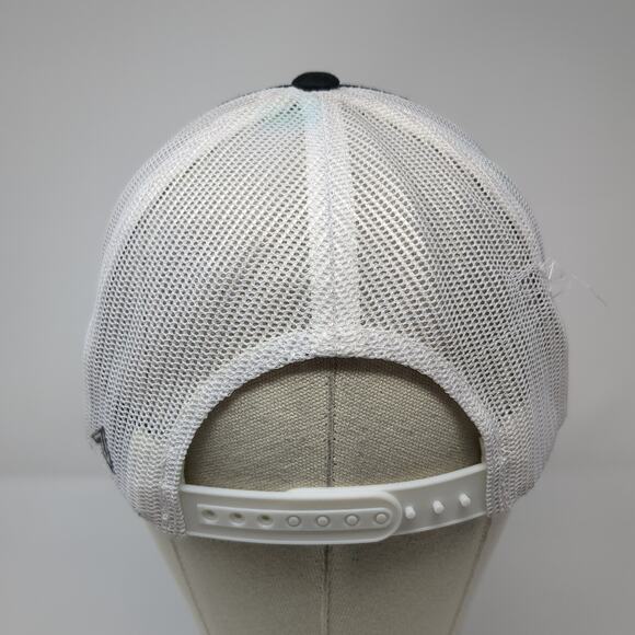Pacific Headwear Snapback Trucker Hat Gray One Size Mesh Back Logo - Picture 6 of 10